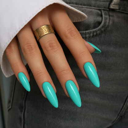Medium Almond - Green