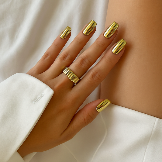 Medium Square - Metallic Mirror Gold
